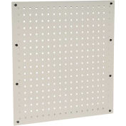 Global Industrial Pegboard Panel, Steel, 18"W x 19"H, Tan
