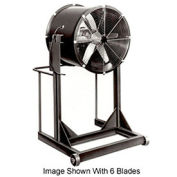 Americraft 24" EXP Aluminum Propeller Fan With High Stand 1/2 HP, 6000 CFM, 4 Blades