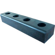 Global Industrial High-Impact Hardened Molded Dock Bumper, 20"L x 4.5"W x 3"H, Sold Each