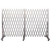 Mobile Folding Security Gate 6'H x 12'W In-Use, XL1265