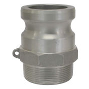 BE Pressure 90.395.034, 3/4" Aluminum Camlock Fitting, Male Coupler x MPT Thread