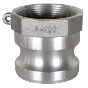 BE Pressure 90.390.100, 1" Aluminum Camlock Fitting, Male Coupler x FPT Thread