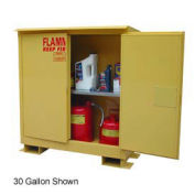 Weatherproof Flammable Safety Cabinet with Roof, 45 Gallon Manual Doors