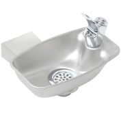 Wall Mounted Drinking Fountain, Bracket Style, Stainless Steel