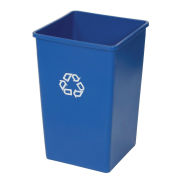 Rubbermaid® Square Recycling Container, 50 Gallon, Blue