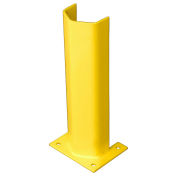 Bluff 1/4PO18-YEL 18" H Steel Post Protector, 1/4" Thick, Yellow