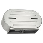 ASI® 0040, Surface Mounted Twin 9" Jumbo Roll Toilet Tissue Dispenser