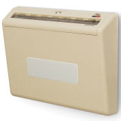 Locking Wall Mount Drop Box, 18"W x 4"D x 14"H, Putty