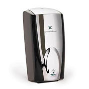 Rubbermaid Autofoam Touch Free Hand Sanitizer Dispenser, Black/Chrome, FG750411