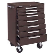 Kennedy 27" 8-Drawer Roller Cabinet w/ Ball Bearing Slides - Brown
