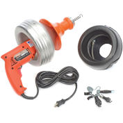 General Wire Super-Vee Drain Cleaning Machine includes 2 Cables/Cutter Set & Case