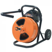 General Wire Mini-Rooter Pro Drain/Sewer Cleaning Machine W/75' x 1/2" Cable & 4 Pc Cutter Set,MRP-D