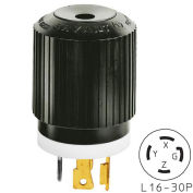 Bryant TECHSPEC® Plug, L16-30, 30A, 3ph 480V AC, Black/White
