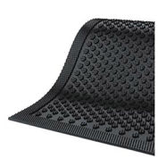 M+A Matting 545046100 Black Rubber Safety Scrape Mat, 48 x 72"