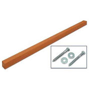 United Visual Products 4"W x 4"D x 96"H Single Cedar Post and Hardware