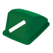 Recycling Paper Lid Only, 13"W x 18"D x 9"H, Green