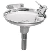 Wall Mounted Drinking Fountain,Round, Stainless Steel Steel Bowl