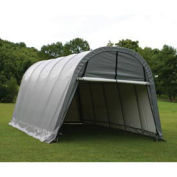 Round Style Shelter, 12x24x10, Grey