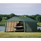 Peak Style Shelter, 12x28x8, Green