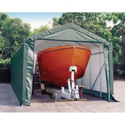 Peak Style Shelter, 14x28x12, Green