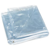 Winholt Bakery Rack Cover, Clear Plastic, 3 Zippers