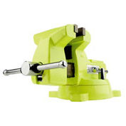 Model 1560 6" Jaw Width 4-1/8" Throat Depth High-Visibility Safety Vise W/ Swivel