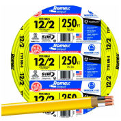 Romex SIMpull ® Cable with Ground, Yellow, 12/2 Awg, 250 ft