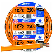 Romex SIMpull ® Cable with Ground, Orange, 10/2 Awg, 30A, 250 ft