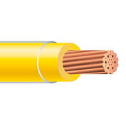 THHN 6 Gauge Building Wire, Stranded Type, Yellow, 500 ft