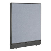 36-1/4"W x 46"H Electric Office Partition Panel, Blue