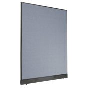 60-1/4"W x 76"H Electric Office Partition Panel, Blue