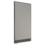 36-1/4"W x 64"H Electric Office Partition Panel, Gray