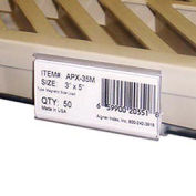 Aigner WRM1253 Label Holder, 3" x 1-5/16", Clear, 25/Pk