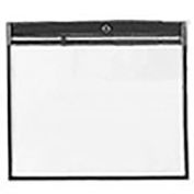 9" x 12" Job Ticket Holder, Clear, Black Edge, 25/Pk