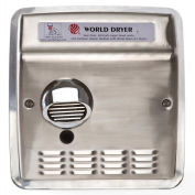 World Dryer Auto Recessed Hand Dryer, DXRA5-Q973, 115V, Brushed SS