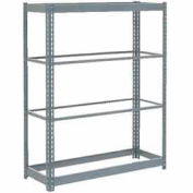 Boltless Heavy Duty Shelving 48"W x 18 x 60"W, 4 Shelves, No Deck