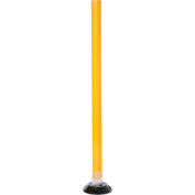 Vestil VGLT-16-4F-Y Surface Mount Flexible Stake 48" H Yellow