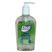 Dial Professional Anti-Bac, w/ Moisturizers Gel Hand Sanitizer, 7.5 oz, Fragrance-Free, 12/Carton