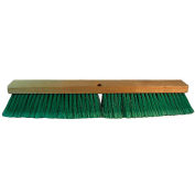 Boardwalk Floor Broom Head, 3" Green Flagged Recycled PET Plastic Bristles, 24" Brush