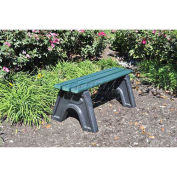 4' Sport Bench, Recycled Plastic, Green