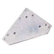 Lyon Gussets, Galvanized, 6"x6", 12/Pk
