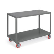 LITTLE GIANT Two-Shelf Mobile Tables - 60"Wx24"D Shelves