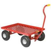Nursery Wagon Truck with Perforated Deck 10 x 2.50, Rubber Wheel