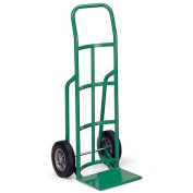 LITTLE GIANT Reinforced Noseplate Hand Trucks - 10" Solid Rubber Wheels - Continuous Handle