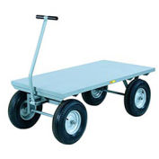 "Wagon Truck withFlush Deck, 30x48, Pneumatic Wheels, 3000 Lb. Capacity"