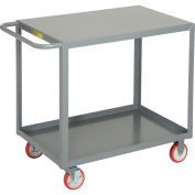 Little Giant All Welded Service Cart, 2 Flush Shelves, 24 x 36