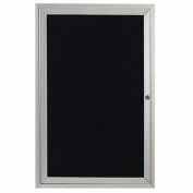 Aarco 1 Door Enclosed Letter Board Cabinet - 36"W x 48"H