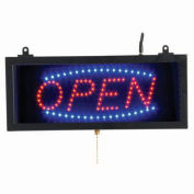 Aarco Small LED Sign Open - 16-1/8"W x 6-3/4"H
