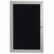 Aarco 1 Door Letter Board Cabinet - 18"W x 24"H