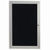 Aarco 1 Door Letter Board Cabinet - 24"W x 36"H